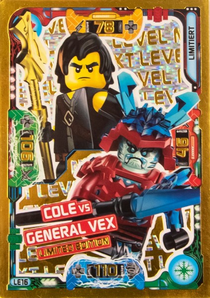 LEGO® NINJAGO® Trading Card Game 5 Next Level - COLE VS. GENERAL VEX LE 16