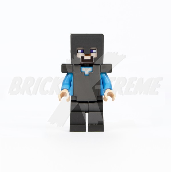 LEGO® Minecraft™ Minifigur - Steve - Pearl Dark Gray Helmet, Armor and Legs