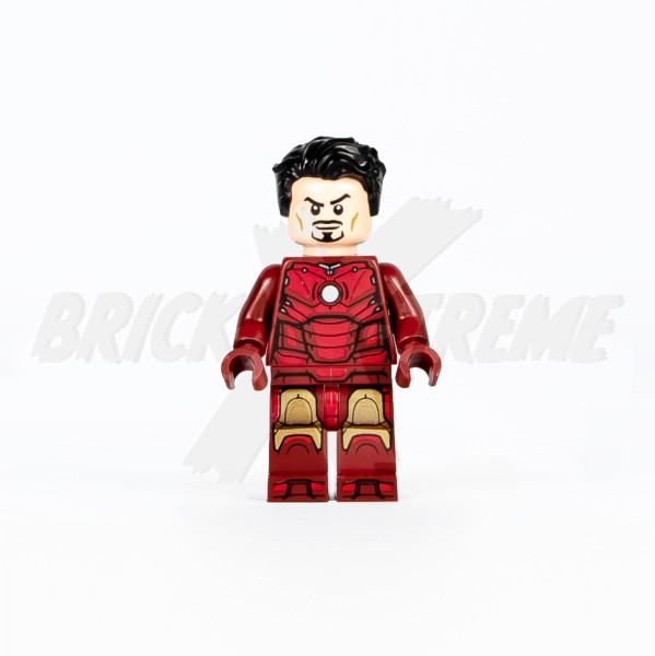LEGO® Super Heroes™ Minifigures - Iron Man Mark 3 Armor, Black Hair, Dark Red Arms