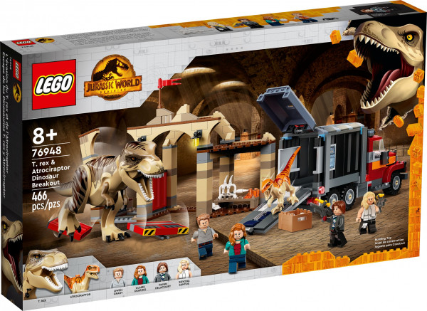 LEGO® Jurassic World™ 76948 - T. Rex & Atrociraptor: Dinosaurier-Ausbruch