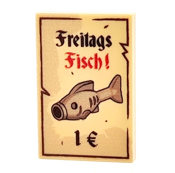 2X3 Fliese/Tile Freitags Fisch! - used look
