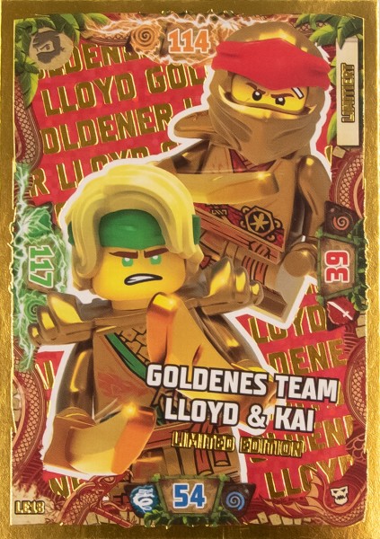 LEGO® NINJAGO® Trading Card Game 6 Next Level - GOLDENES TEAM LLOYD & KAI LIMITED EDITION LE 18