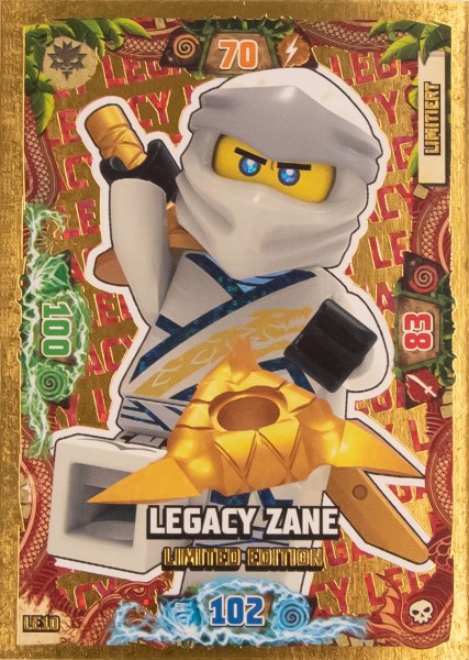 LEGO® NINJAGO® Trading Card Game 6 - LEGACY ZANE LIMITED EDITION LE 10