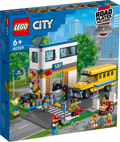 LEGO® City 60329 - Schule mit Schulbus