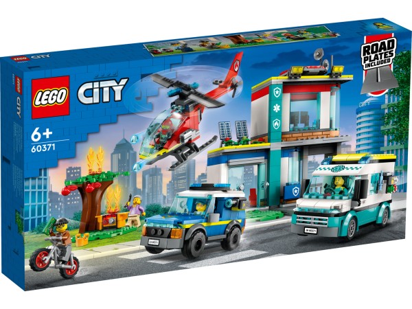 LEGO® City 60371 - Hauptquartier der Rettungsfahrzeuge