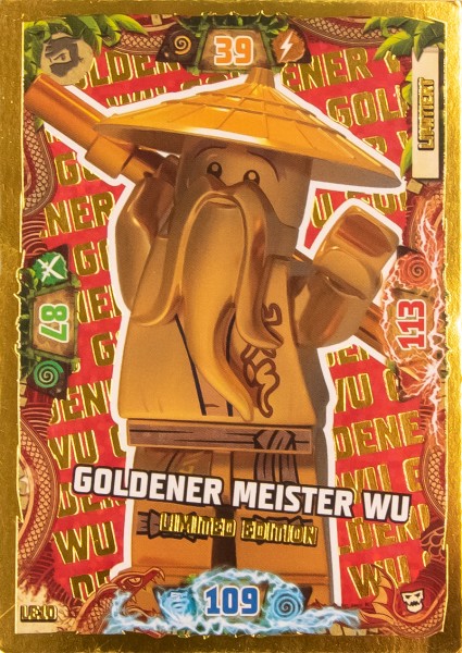 LEGO® NINJAGO® Trading Card Game 6 Next Level - GOLDENER MEISTER WU LIMITED EDITION LE 10