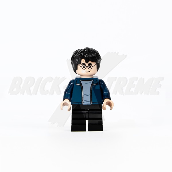 LEGO® Harry Potter™ Minifigur - Harry Potter, Dark Blue Open Jacket, Black Medium Legs