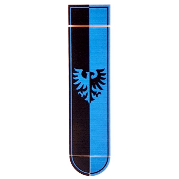 8X2 Ritter Flagge Adler blau mit Rahmen