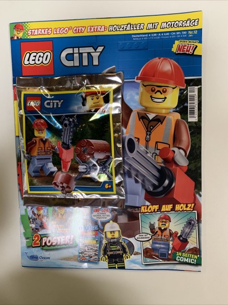 LEGO® City Magazin Nr.12 - Holzfäller mit Motorsäge