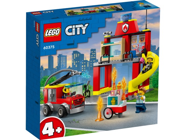 LEGO® City 60375 - Feuerwehrstation und Löschauto