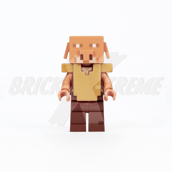 LEGO® Minecraft™ Minifigur - Piglin - Pearl Gold Armor, Reddish Brown Legs