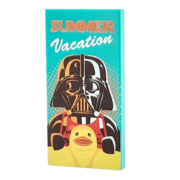 2X4 Fliese/Tile Darth Vader Summer Vacation - turquoise