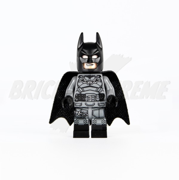 LEGO® Super Heroes™ Minifigur - Batman - Dark Bluish Gray Suit, Black Belt, Black Hands, Spongy Ca