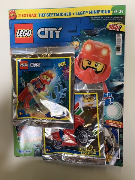 LEGO® City Magazin Nr.24 - Tiefseetaucher und Pizzabote