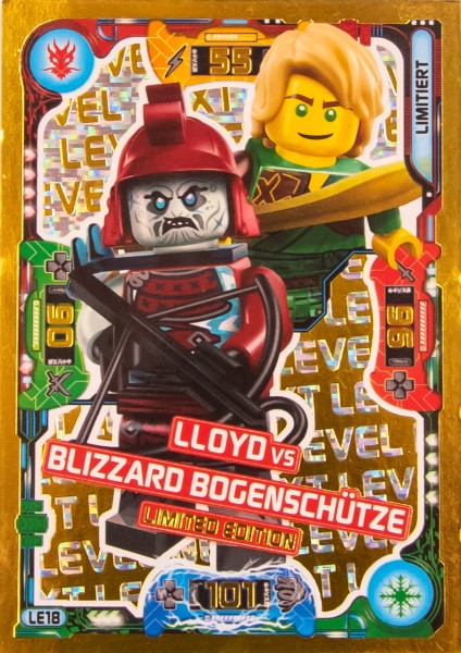 LEGO® NINJAGO® Trading Card Game 5 Next Level - LLOYD VS. BLIZZARD BOGENSCHÜTZE LE 18